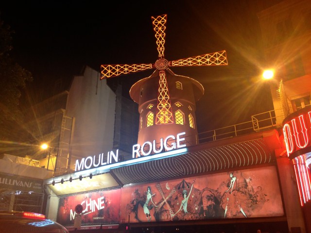 The infamous Moulin Rouge in Paris' red light district